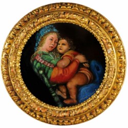 "Il Mio Leandro", 1983 - Olio su paniforte cm 40x40