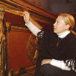 Altare Maggiore della Chiesa (comunale) di San Lazzaro (Cimitero di Viterbo).
Rifacimento totale e restauro
