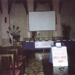 Castrocaro Terme 2003. Sala premiazione