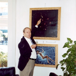 il Critico d'Arte Gerard Argelier. Mostra di Pittura a Nizza