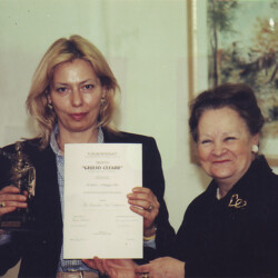 Conferimento "Trofeo Giulio Cesare". Dir. Maria Ferroni. Forum Interart 28/04/2001 - 04/05/2001. Roma