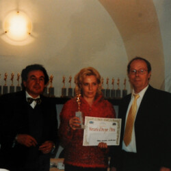 Premiazione Mercurio d'Oro, critico d'Arte Prof. Gerard Argelier di Nizza e critico d'Arte Prof. Alfredo Pasolino