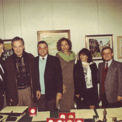 L'Attore Remo Girone, Victoria Zinni, Giuseppe Giannantonio Critico d'Arte (Roma), Dir. Borghini (beni culturali) Roma