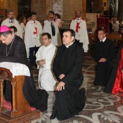 ROMA 26.02.2017 - CHIESA DELLA " TRINITA'" ELEVAZIONE A: " DAMA E CAVALIERI TEMPLARI FEDERICIANI" LA DUCHESSA "MARIA ASSUNTA dé FRASSINE" (CON LE SUE CONSORELLE E I SUOI CONFRATELLI)