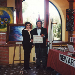 Galleria Le Patio "Ermitage du Rion", 2003 Cannes. Premiazione Diploma d'Onore 2003. Prof. Alfredo Pasolino Critico d'Arte. New Art Promotion Internazionale
