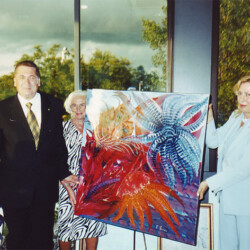 Omaggio di un'Opera Pittorica Artista al Sindaco di Ancona