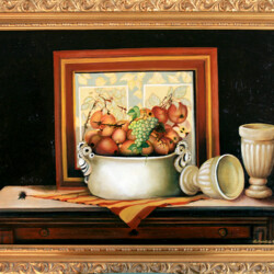 Quadro Metafisico - olio su paniforte (produzione propria)