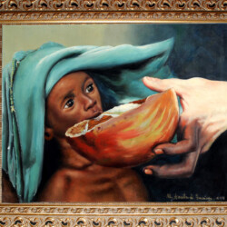 La Fame nel Mondo,3
cm 53x62 - olio su tela
(produzione propria)(anno 1997)