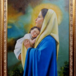 "Nell'Età dell'Oro, c'è un'Anima Santa e il Dono dell'Innocenza"
Olio su Tela - cm 62x93
(Produzione propria)