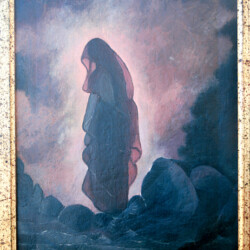 L'Animus e l'Anima (Guardando dentro) - Olio su paniforte (produzione propria)