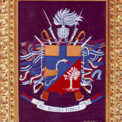 "Stemma Araldico dell'Arma dei Carabinieri del 1952", 2005 - Olio su tela cm 50x70
In permanenza presso il Comando Generale dell'Arma dei Carabinieri di Roma, Viale Romania (riproduzione)