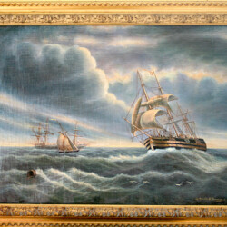 Mareggiata - olio su tela (produzione propria)