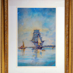 "Sperando nel futuro", 1971
cm 20x33 - acquerello su cartoncino