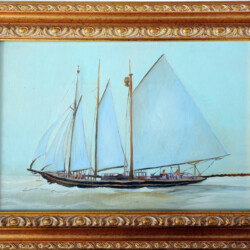 "Veliero", 2011
cm 29x19 - olio su tela