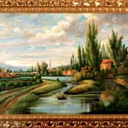 Paesaggio - olio su tela (produzione propria)