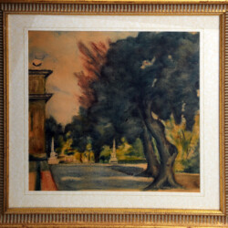 "Villa Borghese", 1970
Scorci di Roma
cm 40x45 - carboncini, pastello, cera