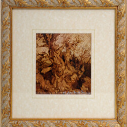 "Autunno"
cm 23x22 - contè marrone acquerellato