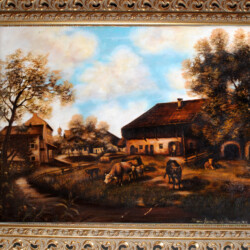 "La Vecchia Fattoria", 1972 - Olio su tela cm 50x40