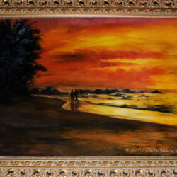 "Paesaggio", 1968 - Olio su tela cm 40x30