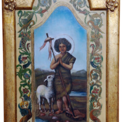 "San Giovanni Battista", 1999 - Olio su Paniforte cm 30x50