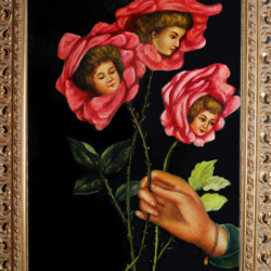 "San Giuliano, gli Angeli del Molise", 2002 (Nel triste ricordo nel 1° Novembre 2002. 26 bambini morti nella scuola di San Giuliano a seguito del terremoto del 31 ottobre 2002) n°4 - Olio su tela cm 42x31