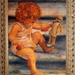 La Bambola senza Volto - olio su paniforte (produzione propria) - cm 26x36 (produzione propria)