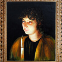 San Giuliano, 3 ( gli Angeli del Molise )
(31 Ottobre,2002 - Terremoto dell'8° grado scala Mercalli)
cm 55x46 - olio su tela
(riproduzione)