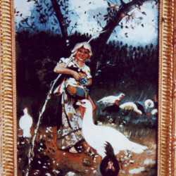 Pastora Felice - Olio su Paniforte (produzione propria)