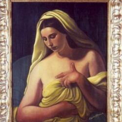 "Equilibrio tra Cuore e Ragione" Olio su paniforte. Roma Viterbo 25/06/2002. Conferita Medaglia d'Argento all'Ordine Militenze dei Cavalieri di Malta. Presso il Salone di Rappresentanza dei Cavalieri di Malta (Viterbo) (riproduzione)