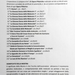 "La giocosa danza delle molecole", 2008
02
Titolo della mostra personale: "La Giocosa Danza delle Molecole" presso il Museo dei Briganti" Cellere (VT).
Olio su Tela - cm 29x27
(Produzione propria)