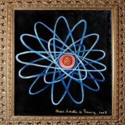 "La giocosa danza delle molecole", 2008
06
Titolo della mostra personale: "La Giocosa Danza delle Molecole" presso il Museo dei Briganti" Cellere (VT).
Olio su Tela - cm 29x27
(Produzione propria)