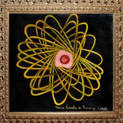 "La giocosa danza delle molecole", 2008
08
Titolo della mostra personale: "La Giocosa Danza delle Molecole" presso il Museo dei Briganti" Cellere (VT).
Olio su Tela - cm 29x27
(Produzione propria)