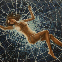 Dietro l'Effimero - 2002 Figurativo - Olio su tela - cm 70x50 (produzione propria)