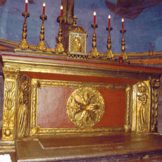Altare Maggiore della Chiesa (comunale) di San Lazzaro (Cimitero di Viterbo).
Rifacimento totale e restauro