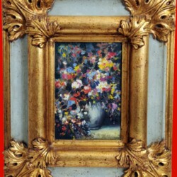 "Tavolozza di Colori", 1975
Olio su Cartone - cm 15x22
(Produzione propria)