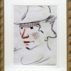 "Clown", 1966
cm 34x42 - contè, carboncino