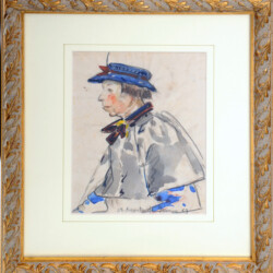 "il tempo che passa", 1963
cm 26x31 - cartoncino, contè, acquerelli