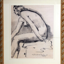 "Studio Anatomico di Donna", 1968
cm 40x55 - carboncino, contè
