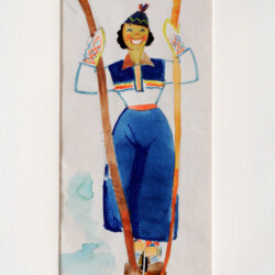 La Sciatrice beata che reca Gioia
Disegni da ragazza