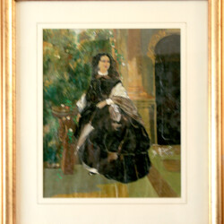 disegno da bambina - olio su carta
Disegni da bambina