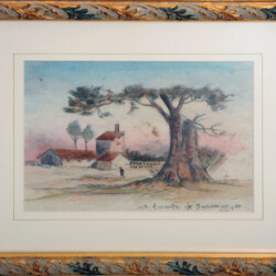 "Quiete di Campagna"
cm 32x29 - contè, matita, pastelli, acquerelli
Disegni da bambina