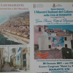 28.1.2017 - CITTA' DI "DIAMANTE" - ACCADEMIA INTERNAZIONALE DEI "DIOSCURI" (I MAESTRI ITALIANI DEL COLORE 2017) - ARTISTA "MARIA ASSUNTA dé FRASSINE" CENTRO CONGRESSI HOTEL "LA FELCE"