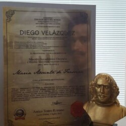 1 LUGLIO 2017 - LECCE - ACCADEMIA"ITALIA IN ARTE NEL MONDO" ASSOCIAZIONE CULTURALE ARTI VISIVE - LETTERE - SCIENZE - ANTICO TEATRO ROMANO ALTO RICONOSCIMENTO D'ARTE "DIEGO VELAZQUEZ"